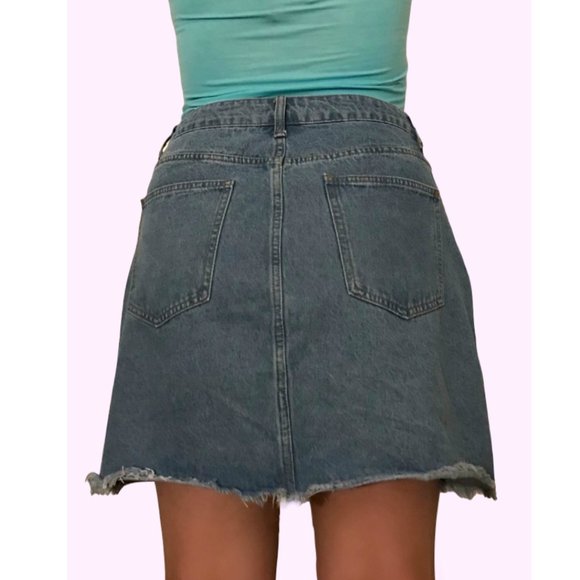 NWT Sanrio Hello Kitty Spring and egg hunt women's plus size Denim Skirt, XL - Picture 3 of 5